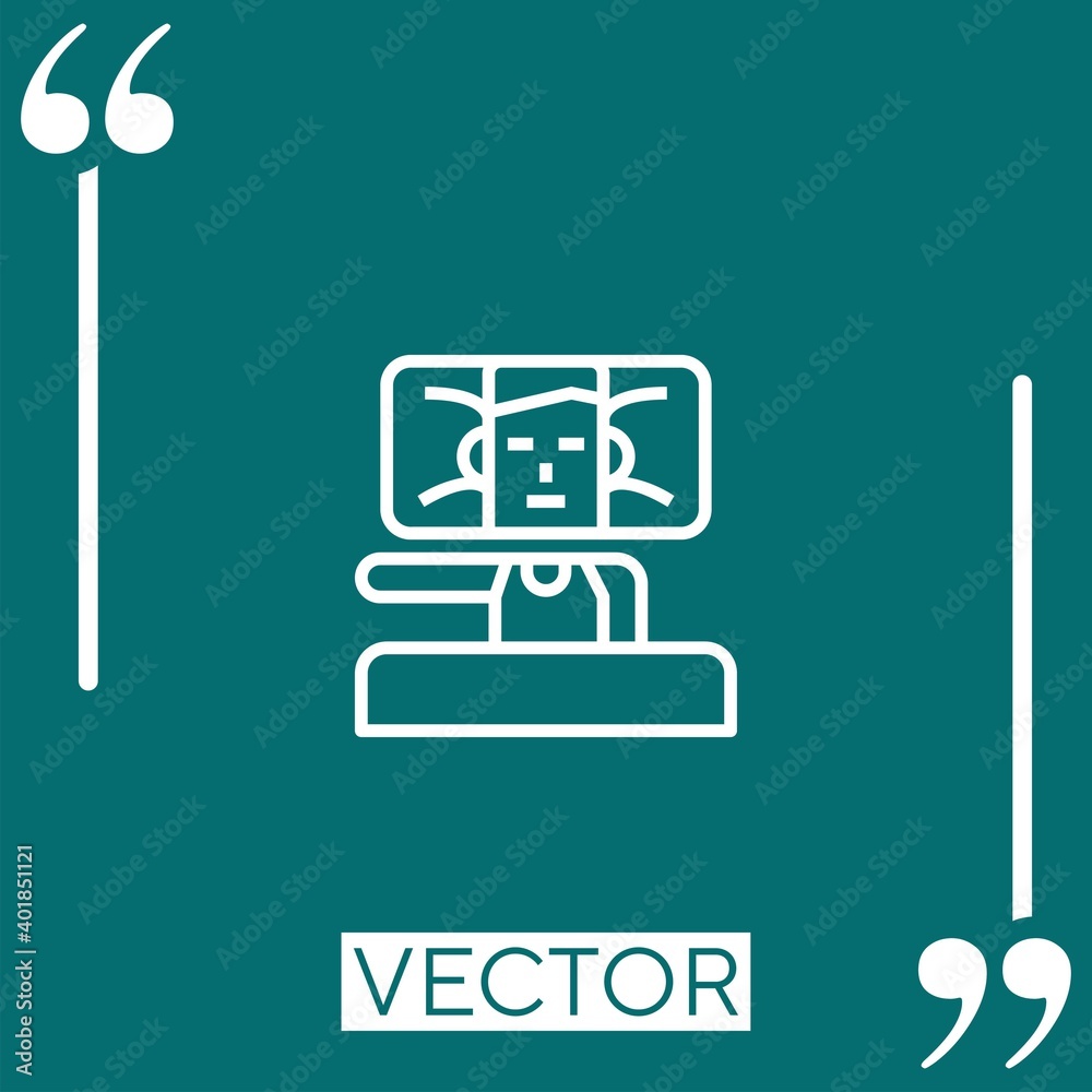 sleep vector icon Linear icon. Editable stroked line