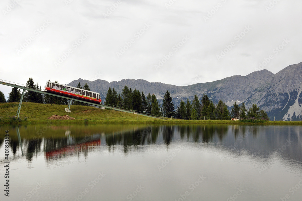 Fototapeta premium Ellmau am wilden Kaiser in Tirol, Going am wilden Kaiser