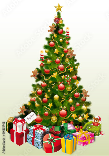 Christmas Tree with presents 