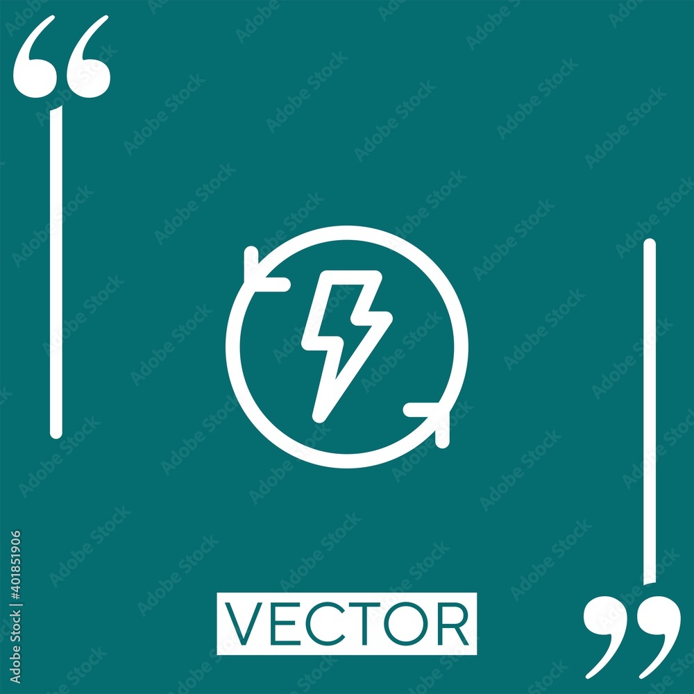 renewable energy vector icon Linear icon. Editable stroked line renewable energy vector icon Linear icon. Editable stroked line