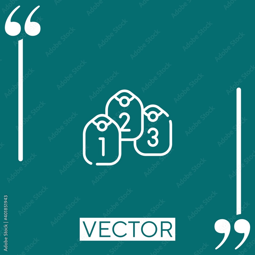 stationery vector icon Linear icon. Editable stroked line stationery vector icon Linear icon. Editable stroked line