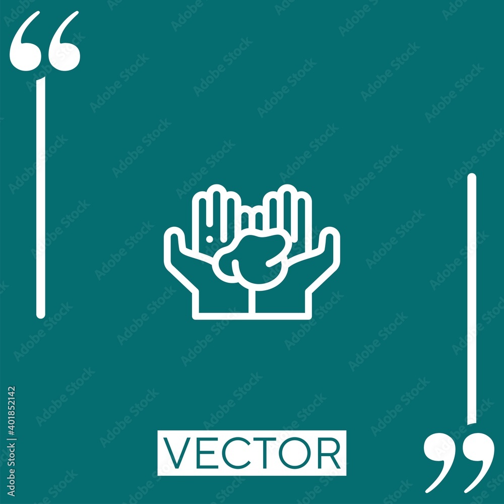 Obraz premium clay crafting vector icon Linear icon. Editable stroked line