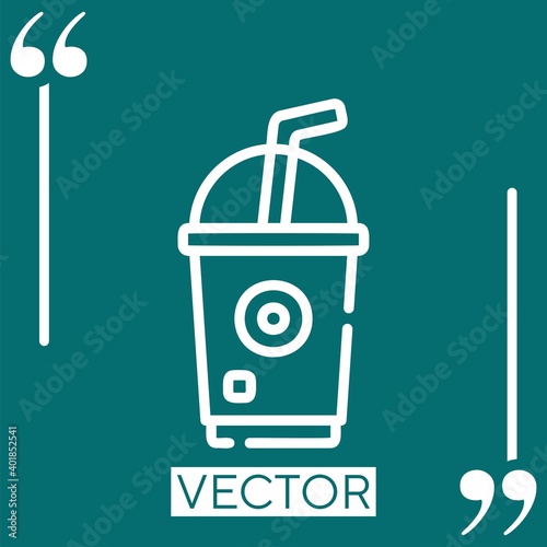frappe vector icon Linear icon. Editable stroked line