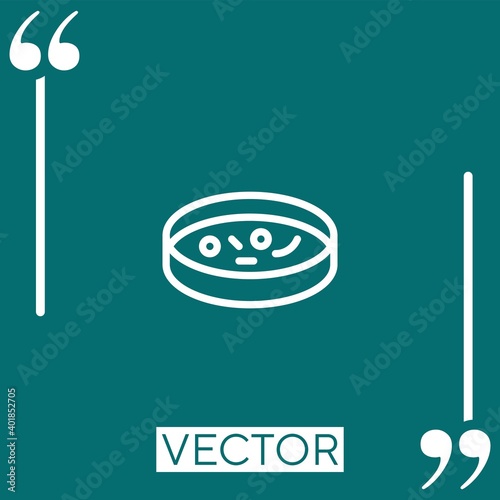specimen vector icon Linear icon. Editable stroked line