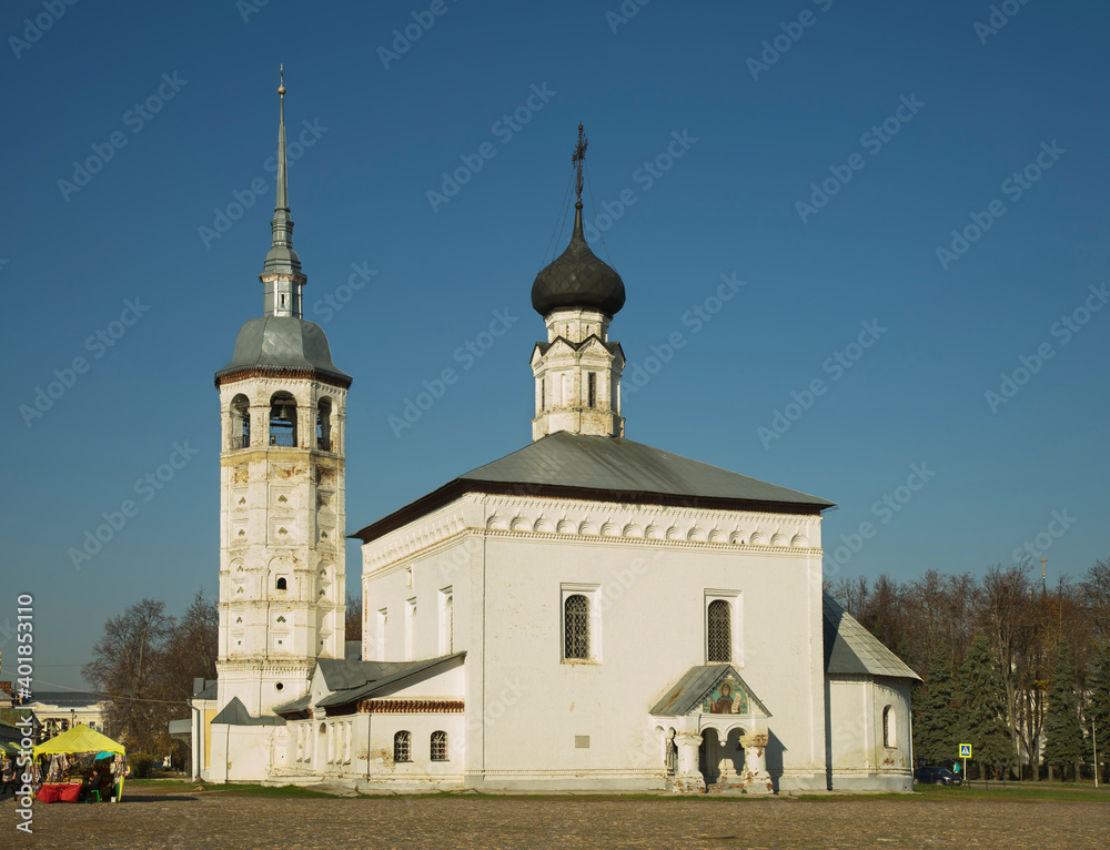 Resurrection (Voskresenskaya) church at Trading square in Suzdal. Vladimir oblast. Russia