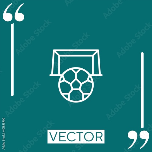 sport vector icon Linear icon. Editable stroked line