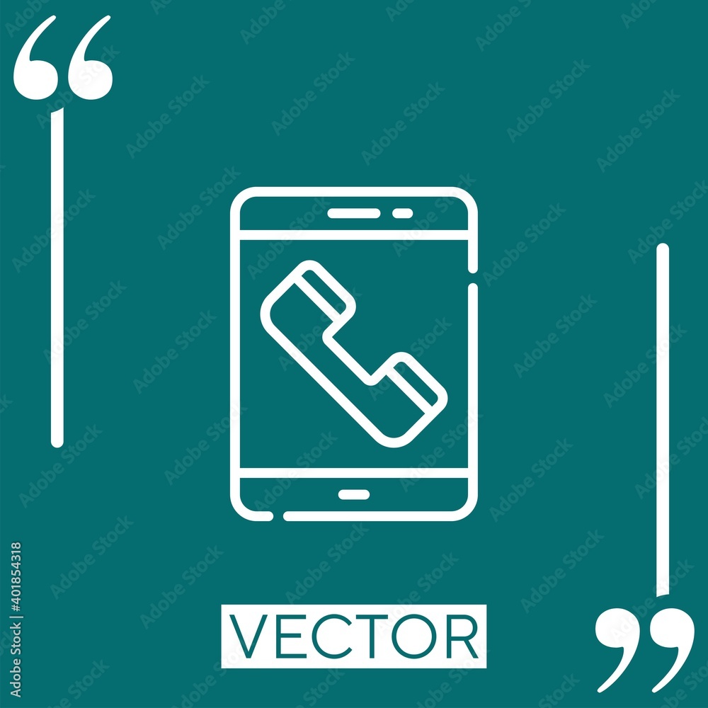 tablet vector icon Linear icon. Editable stroked line tablet vector icon Linear icon. Editable stroked line
