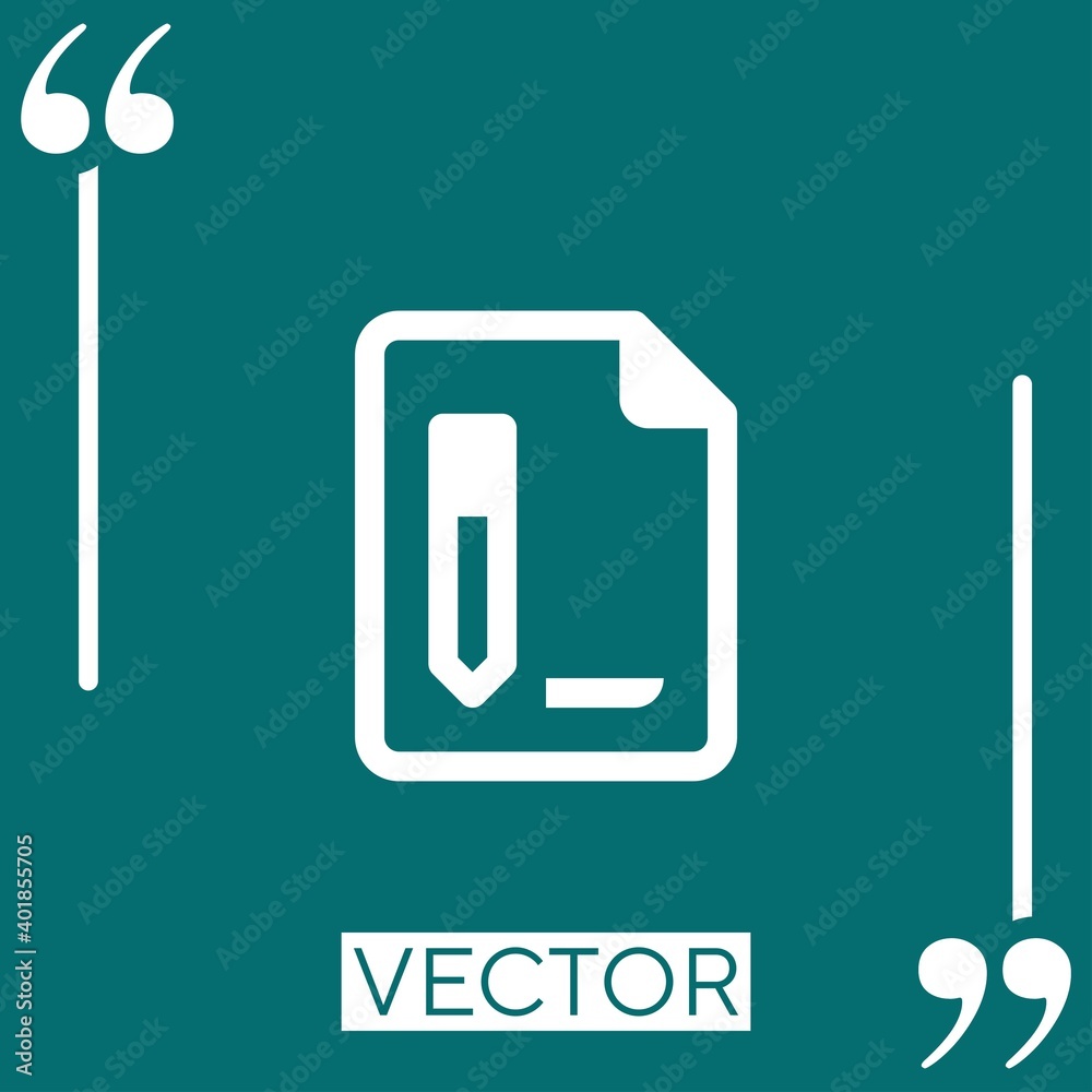 files Linear icon. Editable stroke line files Linear icon. Editable stroke line