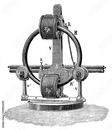 Photography Gramme machine by a Belgian electrical engineer Zenobe Theophile Gramme