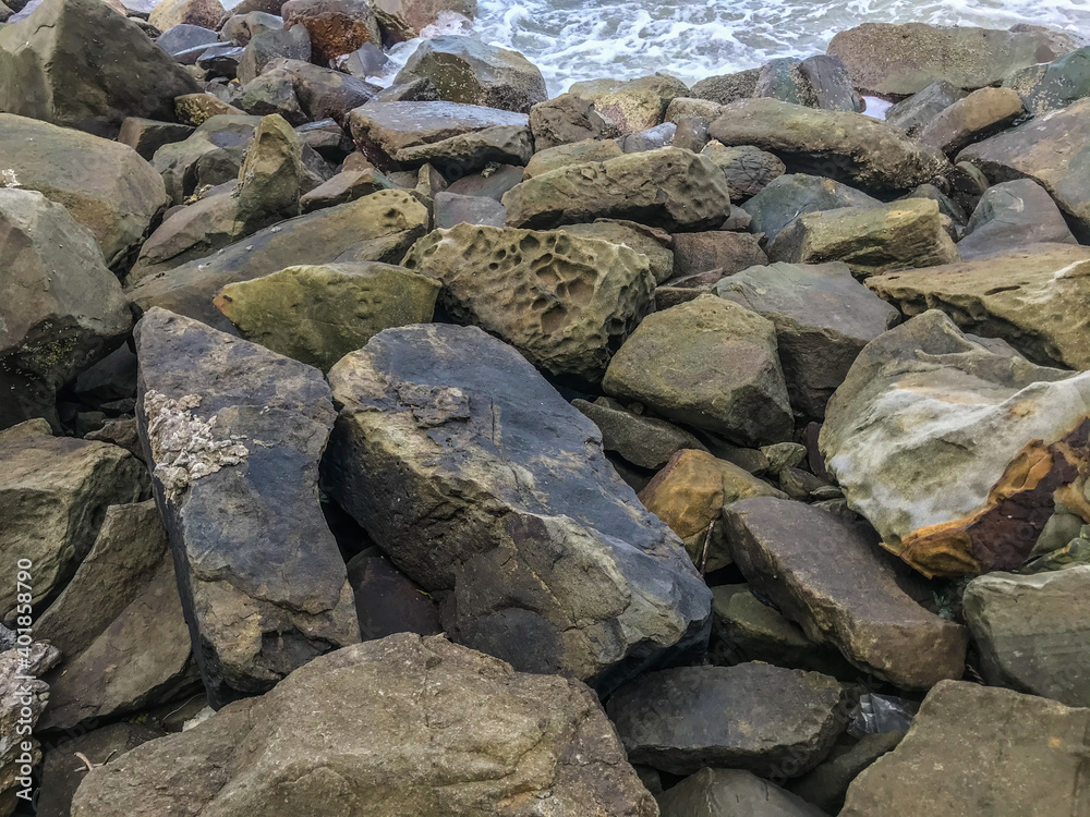 stones on the beach stones on the beach