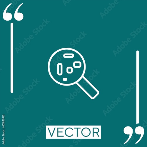 pet disease vector icon Linear icon. Editable stroke line