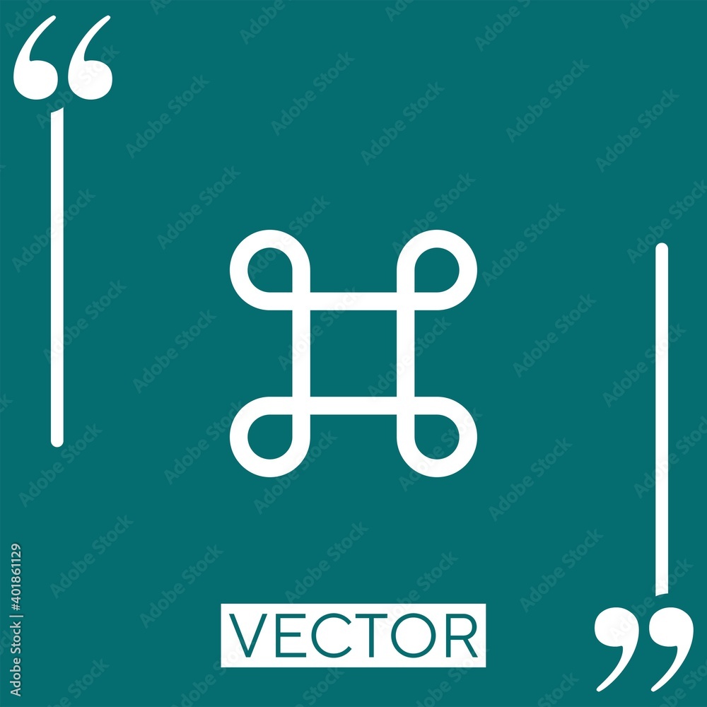 universal interface sign Linear icon. Editable stroke line universal interface sign Linear icon. Editable stroke line