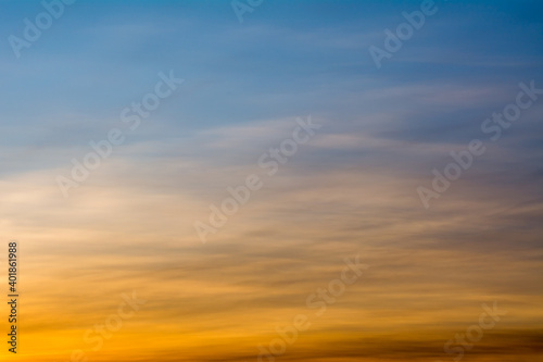 Sunset as a background for further graphic works. © Senatorek