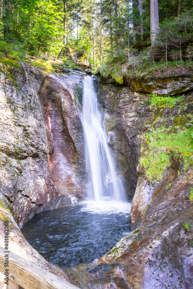 Hochfall Wasserfall im bayerischen Wald Deutschland Hochfall Wasserfall im bayerischen Wald Deutschland