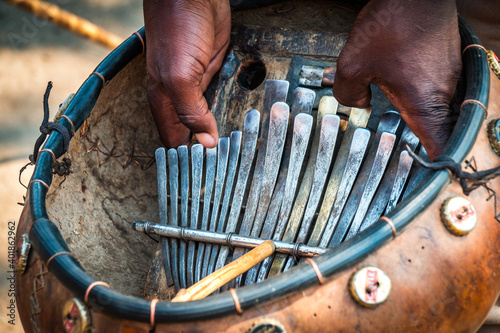 traditional music instrument, zimbabwe, africa photo