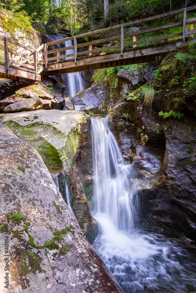 Hochfall Wasserfall im bayerischen Wald Deutschland Hochfall Wasserfall im bayerischen Wald Deutschland