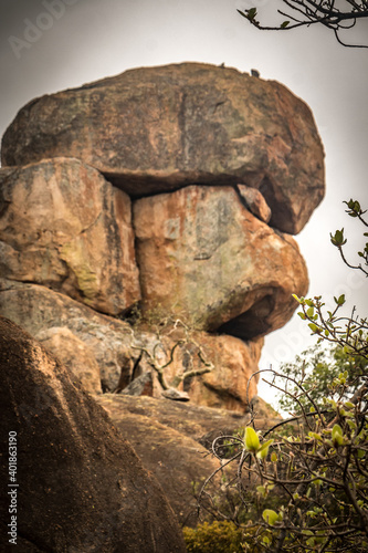 boulders of matobo national park, zimbabwe photo