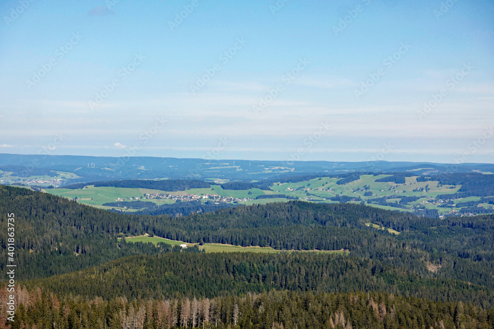 Feldberg Blick auf Landschaft der Umgebung