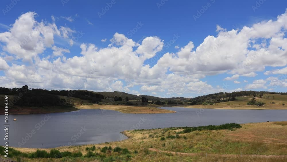 Fast clouds over Lake Oberon on Fish river in Oberon town of NSW – 4k.
Fast clouds over Lake Oberon on Fish river in Oberon town of NSW – 4k.