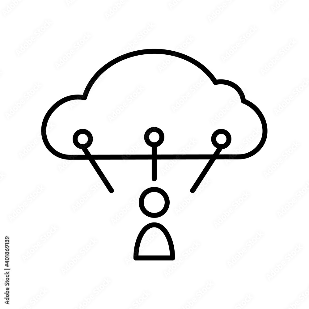 Cloud storage icon. Pictogram for backup. Isolated on white background. Cloud storage icon. Pictogram for backup. Isolated on white background.