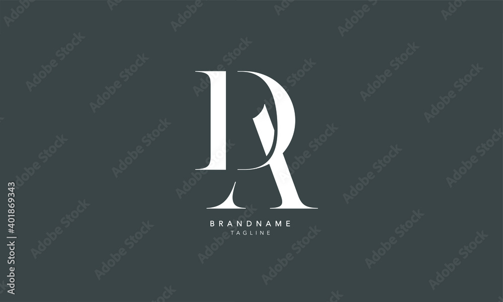 Alphabet letters Initials Monogram logo DA, AD, D and A
