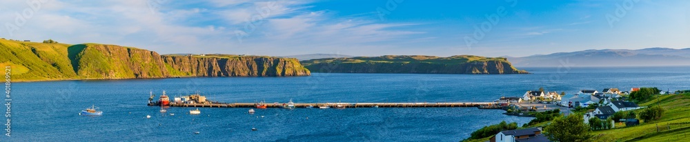 Panorama Of Beautiful Isle of Skye, Scotland, United Kingdom.