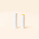 Natural lip balm packaging mock-up. Zero waste concept