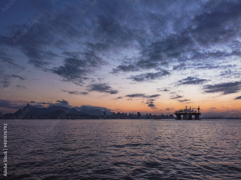 Fototapeta premium sunset in the sea