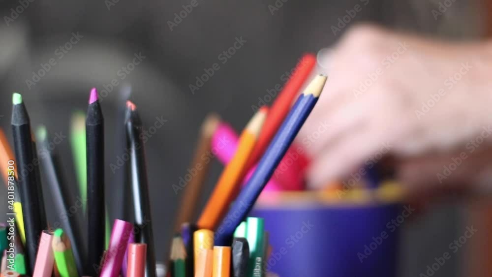 pencils in a box
