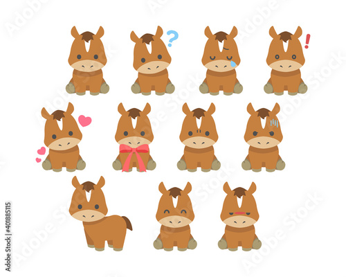 馬イラスト素材 : Horse illustration material