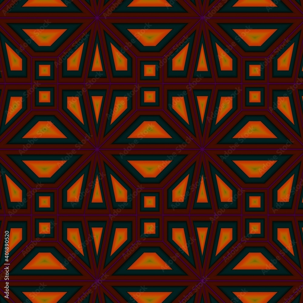 colorful symmetrical repeating patterns for textiles, ceramic tiles, wallpapers and designs.seamless pattern.