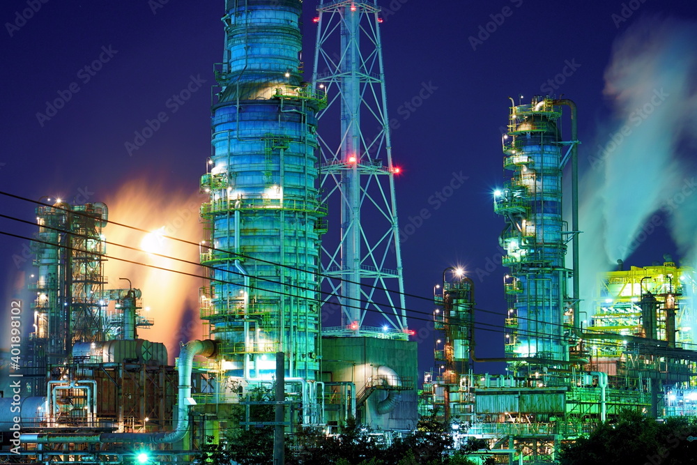 custom made wallpaper toronto digital【大阪府】堺泉北臨海工業地帯の夜景 / 【Osaka 】Nightview of Sakai Senboku Coastal Industrial Area