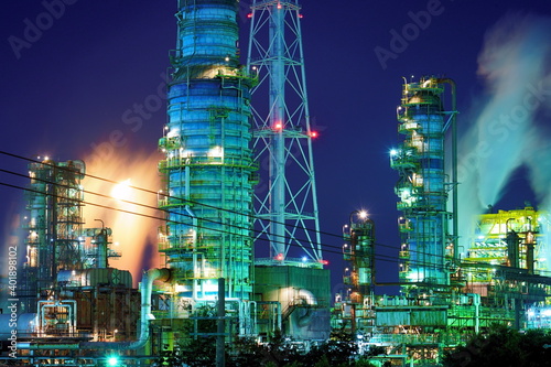 Wallpaper Mural 【大阪府】堺泉北臨海工業地帯の夜景 / 【Osaka 】Nightview of Sakai Senboku Coastal Industrial Area Torontodigital.ca