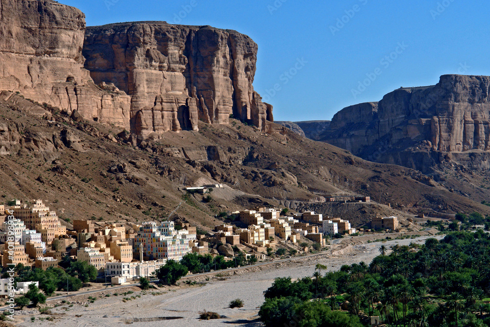 Cidade de Wadi Doan. Iemen