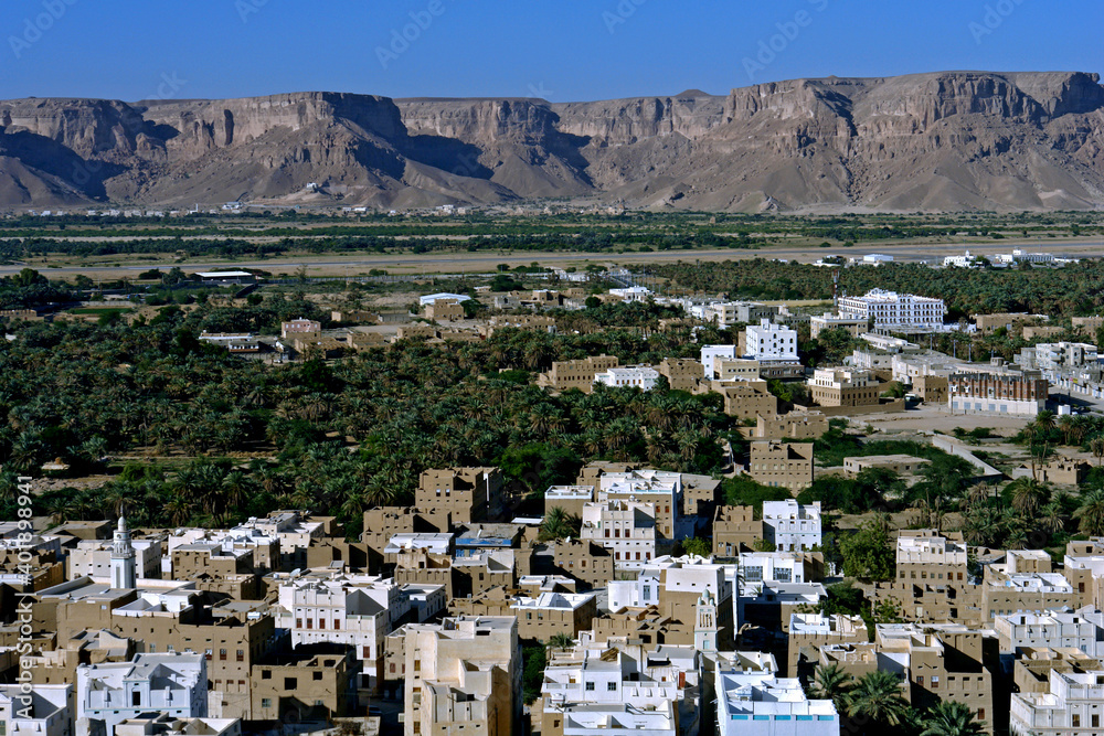 Cidade de Seyun. Iemen
