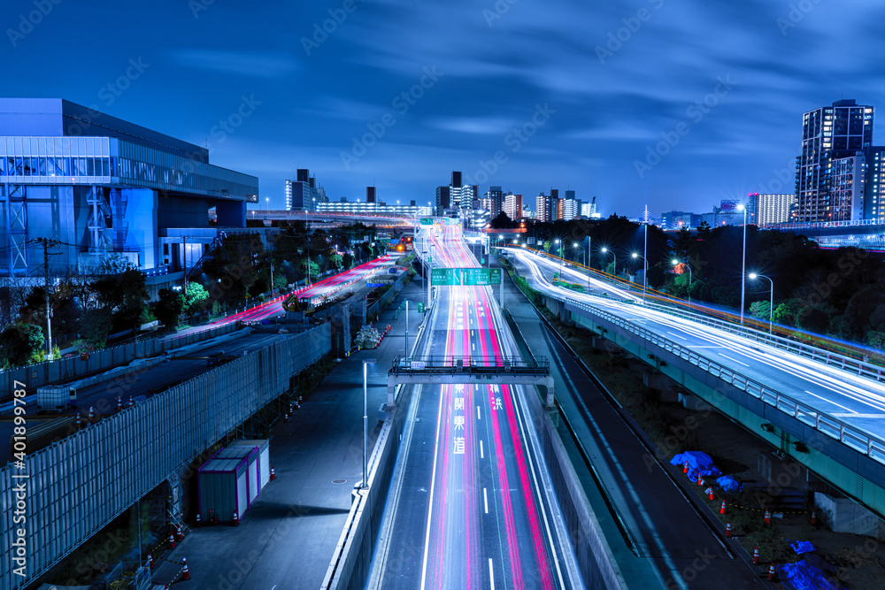 Fototapeta premium 大井ジャンクションの夜景