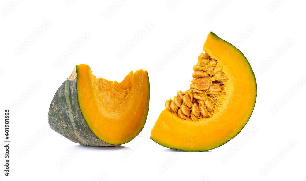 Japanese pumpkin isolated on white background Japanese pumpkin isolated on white background