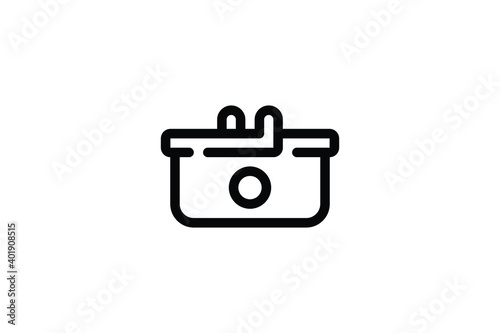 Mall Outline Icon - Basket
