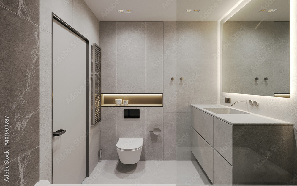 Fototapeta premium modern and luxury toilet concept
