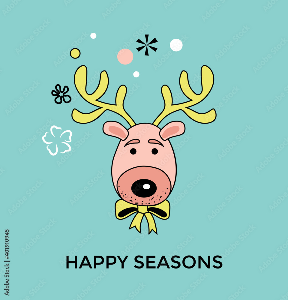Reindeer Vector Illustration Reindeer Vector Illustration