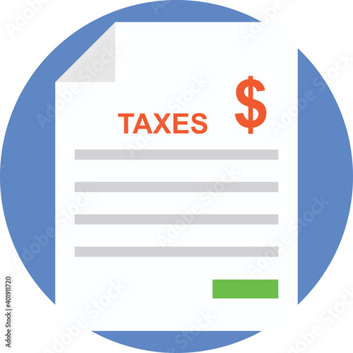 Bank Statement Flat Icon