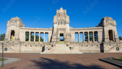 Bergamo, Italy. The monumental cemetery. It is the main cemetery of the city of Bergamo. View of the main entrance. Historical building