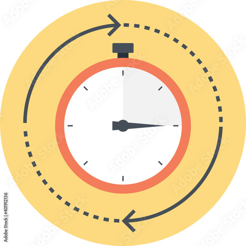 Time Management Flat Icon