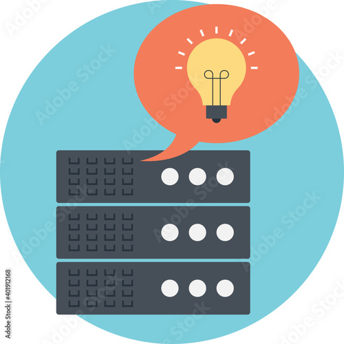 Server Solutions Flat Icon