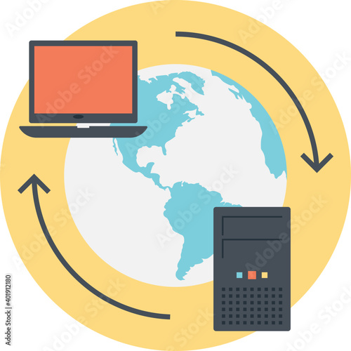 DNS Flat Icon