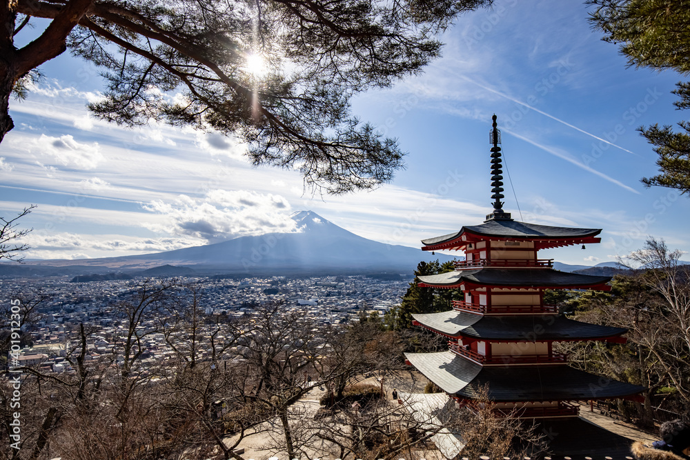 Fototapeta premium 冬の富士山