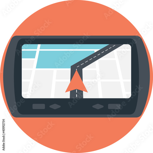 Gps Device Flat Icon