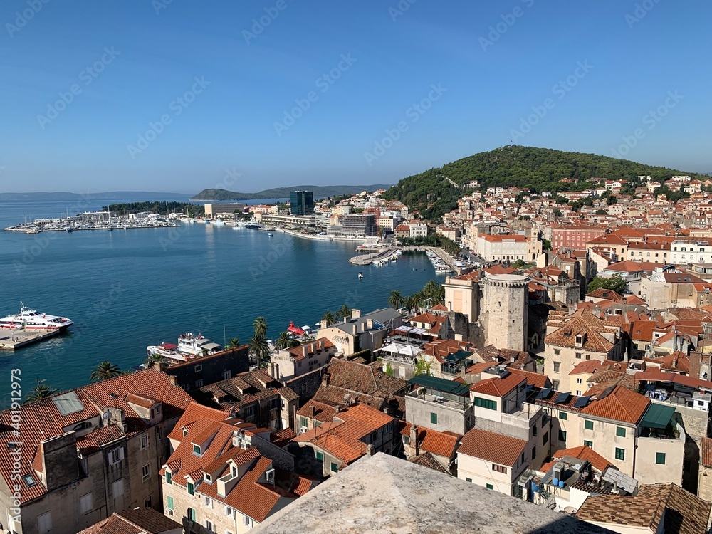Split Dalmatien Kroatien Adria Mittelmeer - über den Dächer