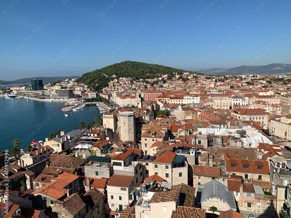 Split Dalmatien Kroatien Adria Mittelmeer - über den Dächer