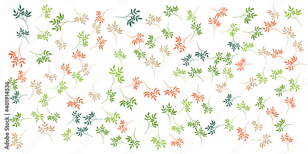 Obraz premium Tropical flowers border seamless pattern in sketch style on white background - hand drawn exotic blooms of monstera, protea, magnolia and plumeria with colorful line contour. Vector illustration